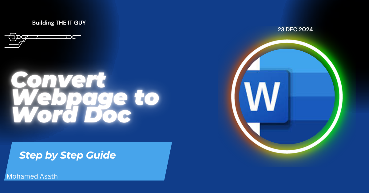 Effortless Webpage to Word Document Conversion Using Python: A Step-by-Step Guide